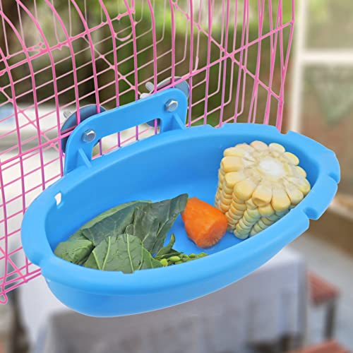 Mygeromon Bird Bath for Cage Parakeet Bathtub Budgie Shower Tub Indoor | Small Parrot Accessories, Hanging, Blue