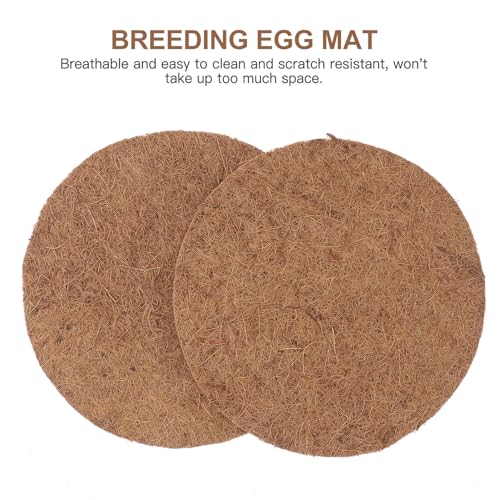 SEWACC 10Pcs Natural Palm Nest Pads for Pigeon Egg Hatching Breathable Bird Breeding Mats Pet Supplies Suitable for Parrots Hamsters and Poultry Eco-Friendly Material