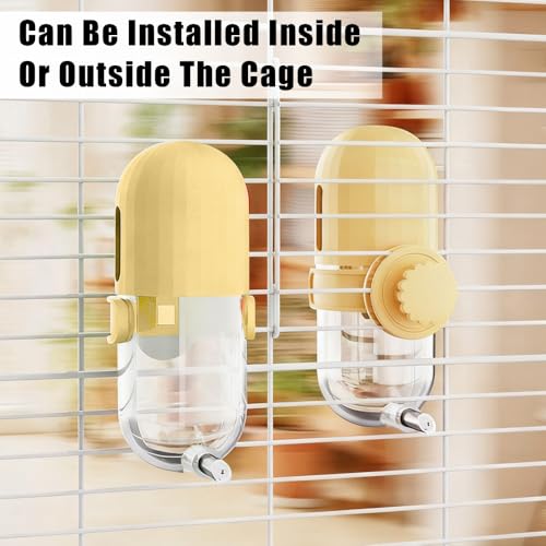 Bird Water Dispenser, 240ML Detachable Bird Drinking Bottle Automatic Birds Water Feeder for Small-Medium Parrots Budgies Lovebirds Parakeets Cockatiels - color: Green
