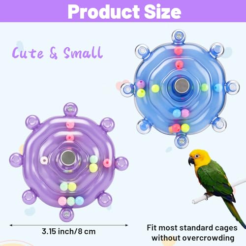 2 Pcs Bird Toys for Parakeets Budgie Toy Fun Parakeet Toys | Chewing Exercisers, Bird Cage Toy for Budgies Cockatiels