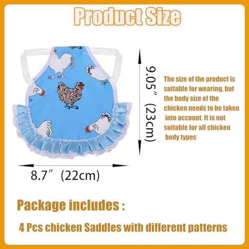 MOMWOW Chicken Saddle for Hens – Hen Saddle for Chickens with Adjustable Straps – Feather Protector Hen Apron – Chicken Saddles for Hens for Protection During Mating & Molting (Chicken)