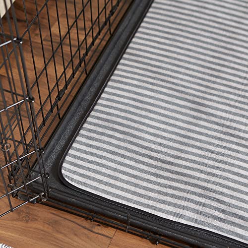 Bone Dry Striped Pet Cage Mat, XX-Large - 30 x 45, Gray - size: XXL
