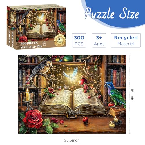 300 Pieces Puzzle for Adults, Magic Book Jigsaw Puzzle - style: Magic Book
