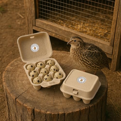 320 Pcs Quail Eggs Carton Labels, 2 Inch Round Fresh Quail Eggs Handling Stickers Waterproof PET Adhesive Quails Egg Packaging Sticker for Box Container Carton Farm Supplies - color: Quail Eggs