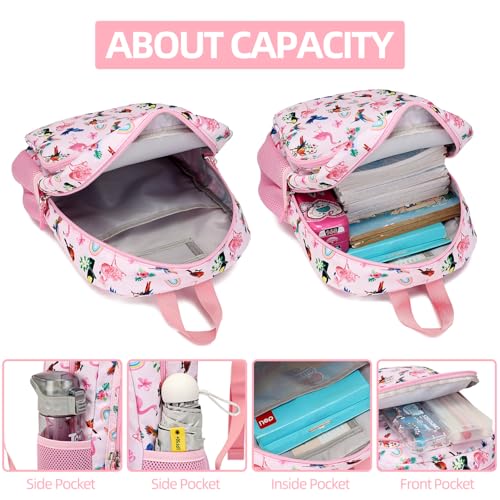 Toddler Backpack for Elementary School Girls, Preschool Kindergarten Backpack,Lightweight Cute Kids School Bag for Girls