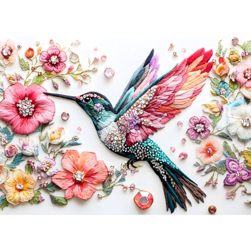 Puzzles for Adults 1000 Pieces,Jigsaw Puzzles 1000 Pieces Bird Puzzles Adult Puzzle Games Unique Cool Puzzle Recycled Cardboard Challenging Game Birthday Party Bird Lover Gift Toy 28x20 in - style: Bird