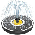 Yzert Solar Fountain for Bird Bath, 3.5W Upgraded Solar Bird Bath Fountains with 4 Fixed Pipes 7 Nozzles No Battery, Solar Fountain Pump for Bird Bath Outdoor(White) - color: White