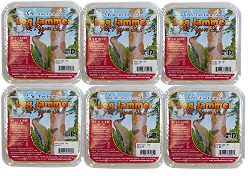Pine Tree Farms Log Jammer Hot Pepper Suet (6) - size: 1 Count (Pack of 6)