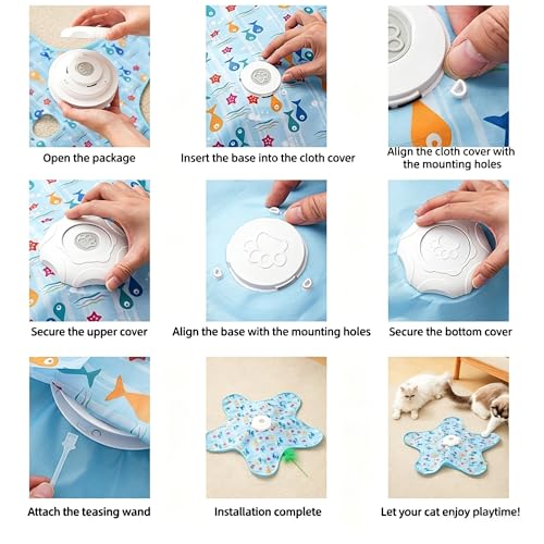 Hide and Seek Interactive Cat Toy, Motion Activated | with Bird Sounds, 5-Hole USB Rechargeable Puzzle Toy for Indoor Cats & Multi-Cat Households