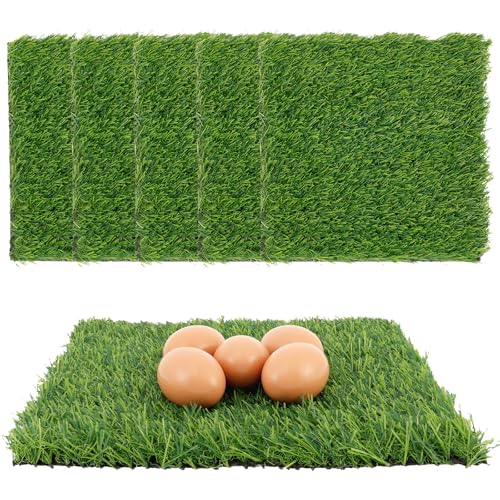 6 Pack Nesting Box Pads - Nesting Pads for Chicken Accessories, 12"x 12" Washable Reusable Chicken Nest Liners for Laying Eggs, Chicken Supplies (Green) - color: Green