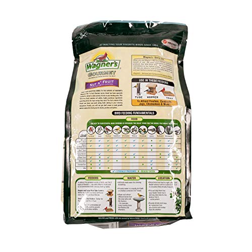 Wagner's 82072 Gourmet Nut & Fruit Wild Bird Food, 5 Pound (Pack of 1) - size: 80 Ounce (Pack of 1)