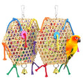 Bird Parrot Toys，2 Pack Bird Hanging Foraging Shredder Toys for Small Medium Small Bird Conure Cockatiel Parrotlet Lovebird Budgie | Hanging Parrot Toys for Small and Medium Birds: Budgies, Cockatiels, Conures, Lovebirds, and Parrotlets