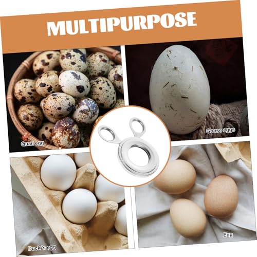 SHOWERORO Stainless Steel Egg Separator Tool Manual Egg Cracker and Topper for Quick Opening of Versatile Kitchen Gadget