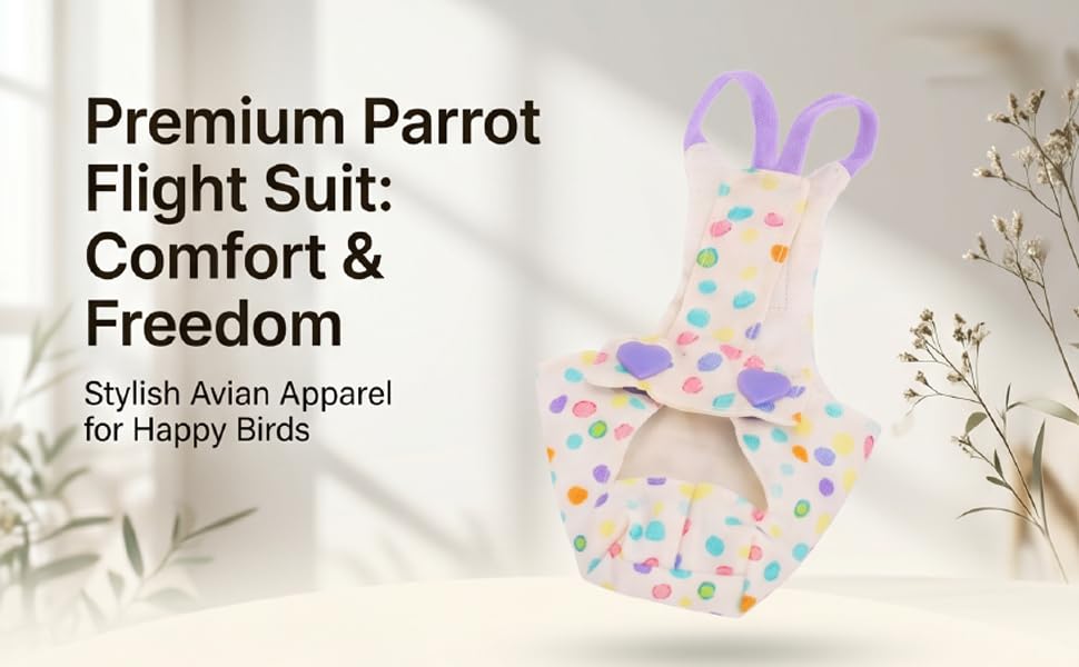Haofy Parrot Flight Suit Lightweight Adjustable Bird Harness with Backstrap Design Safe Escape Proof for Outdoor Travel Cute Parrot Outfit Wings Free Movement (Style 2) - size: Style 2