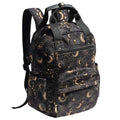 Diaper Bag Backpack Corduroy Multifunction Baby Fashion Travel Pack office Laptop Bag - color: Black Moon