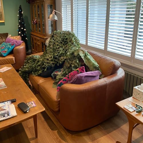LOOGU Camo Netting, Camouflage Net Blinds Great for Sunshade Camping Shooting Hunting - color: Woodland Camo, size: 1.5x10M=5x32.8ft