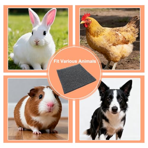 Nesting Pads for Chicken Coop, Washable Plastic Nesting Box Liners, Reusable Box Pads, Coop Accessories for Chicken Hen Box Laying Eggs, Gray,12 x 12 inch (1 Pack) - color: 1 Pack