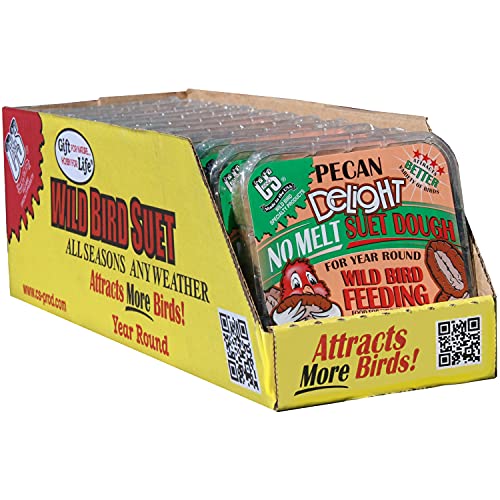 C&S Pecan Delight No Melt Suet Dough, 12/pack 11.75 Ounces - style: Pecan 12-Pack
