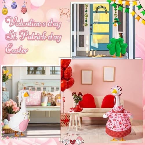 8 Set Funny Style Porch Goose Outfit 23inch, Seasonal Bundle | For Lawn Yard Decor, Seasonal Themes Include Fall Halloween Thanksgiving Christmas Valentines Easter Summer, Dress Hat Set - size: 23Inch, style: Funny Style