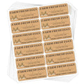 Farm Eggs Laid On Stickers,1 x 2.6 Inch Farm Eggs Collected Date Stickers for Egg Handling Instructions (360 pcs)