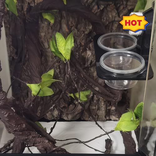 Lizard Crested Gecko Food Water Feeding Cups, 100 pcs, 1 oz | Reptile Feeder Bowls, for Lizard and Other Small Pet Ledge Accessories Supplies - color: 1oz 100