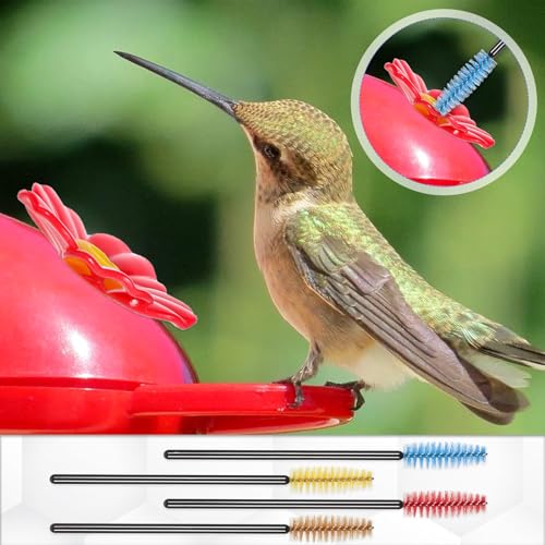 20 PCS Hummingbird Feeder Cleaning Brushes, Small Brushes for Cleaning Small Parts, Hummingbird Feeder Brush for Narrow Bottles, Tubes, Jars