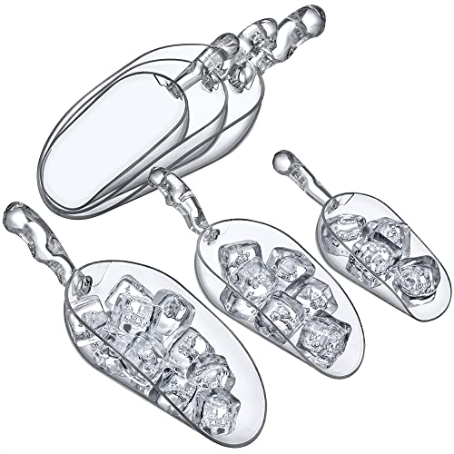 Elsa - Plastic Ice Scoops (6-Piece Set), Plastic Utility Scoops, 5/12/24-Ounce Capacity, BPA-Free, Food-Grade, Shatter-Proof, Perfect for Home and Commercial Use - style: 5/12/24 oz, 6-Piece Set