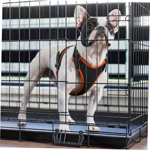 BESTonZON 2Pcs Parakeet Potty Tray Durable Dog Crate Holder Bunny Cage Bottom Tray Leak Design for Easy Cleaning for Bird and Pet Owners