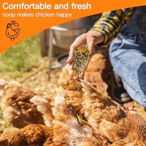35 Oz Chicken Nesting Coop Boxes Pads Herbs Natural Roost Poultry House Incubator Grit Flowers Lime Hemp Bedding Refresher for Coop Freshness Promote Egg Laying Help Smell Box Packaging - size: 2.2 Pound (Pack of 1)