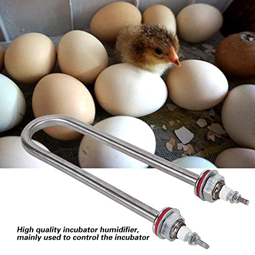 Incubator Humidification Tube, 200W Professional U-Shape Poultry Breeding Incubator Heating Tube Incubator Heating Humidification Tube Replacement for Incubator