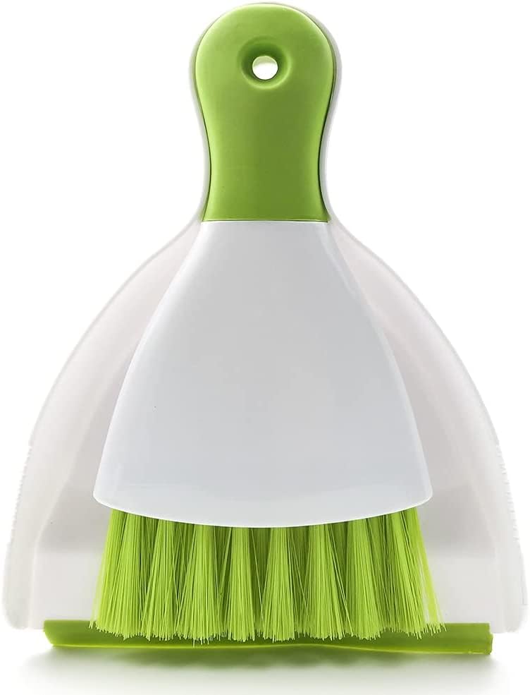 Dust pan Broom Brush Dustpan - Small Broom and Dustpan Set, Mini Broom and Dustpan, Small Dustpans and Brush Set for Home Cleaning, Sofa,Desk,Guinea Pig Cage,Cat Litter, etc. (Green - color: Green, size: 1 Set