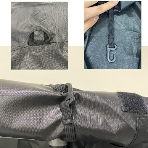 J&C Large Bird Cage Cover 420D Bird Cage Covers Heavy Duty Birdcage Cover Waterproof Bird Cage Covers for Night Blackout Sunlight Patio Birdcage Covers Birdcage Accessories - size: M: 34 x 24 x 47"