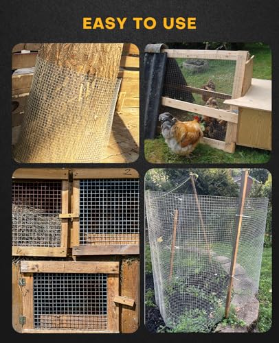 36in x 100ft Hardware Cloth 1/2 inch 19Ga Welded Fence Rolls | Chicken Coop Wire Fence, Garden Plant Welded Metal Wire Fencing Roll Mesh, Poultry Animal Netting Cage Screen - size: 1/2" 36" x 100'