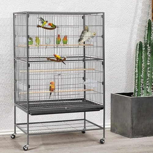 Rypet 2PCS Pack Natural Wood Bird Perches for Cage, U-Shaped Parrot Perch L | 2 Pack Natural Wood Perches, Wing Nut Mount, U-Shaped Cage Perch, Easy Rinse, Parakeets Conures Cockatiels