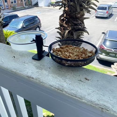 2pcs Plastic Round Bird Feeders Bowls, Wild Birds Seed Feeder Tray Bird Bath Water Bowls Accessories for Feeding Station Tray Perfect for attracting Birds - color: Water Bowl*2