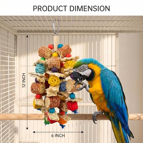 Parrot Chew Toys Bird Chew Toys Bird Toys with Natural Corn Cob for Small and Medium-Sized Macaws,African Grey,Cockatoos,Amazon Parrots,Parakeet,Cockatiel,Sun Conure, Lovebird - style: Style A