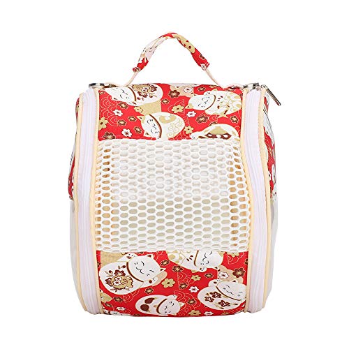 Hamster Transparent Bag Bird Squirrel Parrot Golden Hamster Hedgehog Outdoor Travel Visible Portable Carrier (Lucky Cat) - size: Lucky Cat