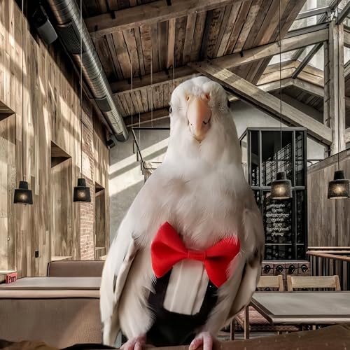 Bird Diapers Bird Harness Tuxedo Flight Suits with 80in Flying Leash Parrot Nappy with Waterproof Inner Layer Urine Wet Suite for Cockatiel Conure Parakeet Macaw Budgie-Black,L - size: L