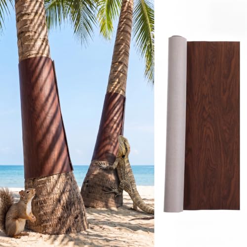 Large Tree Trunk Protector Guard 15.7 x 55 Inch Squirrel Baffle for Bird Feeder Poles Wood Wrap Tree Barrier with Adhesive Tapes Outside Plant Protector from Squirrel Raccoon Iguana
