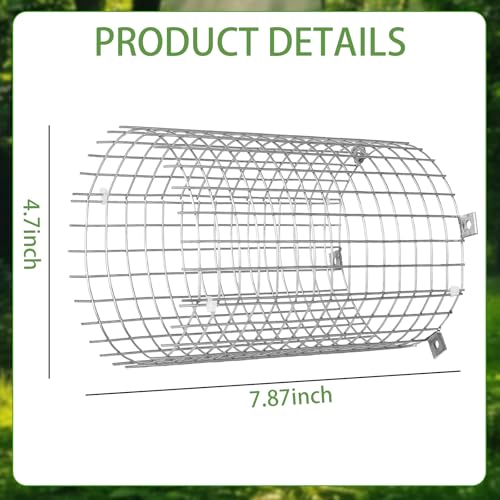 Bluebird House Protector Guards, 2 Sets Stainless Steel Birdhouse Predator Guard for Keeping Out Predators and Their Babies Safe, Easy to Install