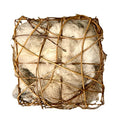 Alpaca Fleece Nesting Material in 4 in Grapevine Cube for Birds