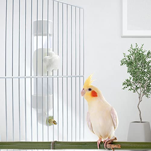 Bird Water Dispenser Parrot Waterer Automatic Bird Water Feeder for Medium Birds Parakeet Cockatiel Conure Caique (Small) - size: Small