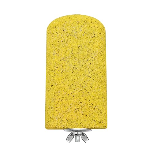 Bird Calcium Teeth Chew Toy Hamster Grinding Stone for Parrot Parakeet Cockatiel Rabbit Chinchilla Squirrel Cage Perch Stand (Random Color) (S) - size: S
