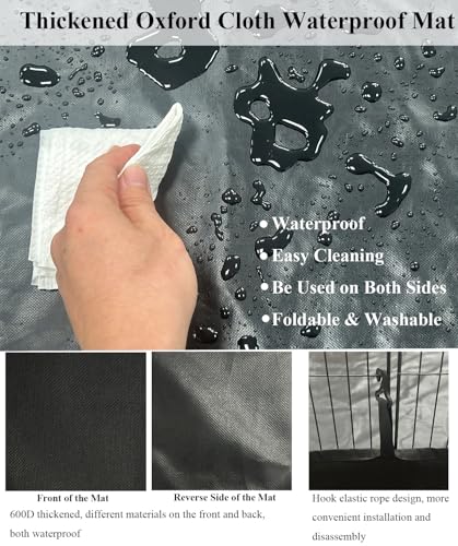 LANGXUN 24pcs DIY Small Animal Pet Playpen with Waterproof Mat, C&C Cage for Puppy Kitten, Rabbit Cage,Guinea PigsGuinea Pig Cages | Indoor & Outdoor Portable Metal Wire Yard Fence, Metal Pet Panels - style: 24 Metal Panels (11.8'' x 15")