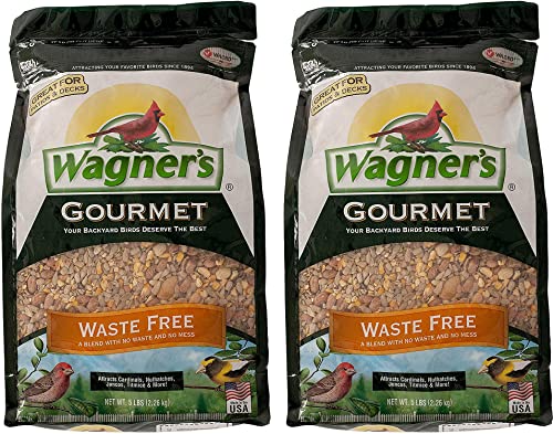 Wagner's 22056 Gourmet Waste Free Wild Bird Food, 5-Pound Bag, 2-Pack - style: 2-Pack
