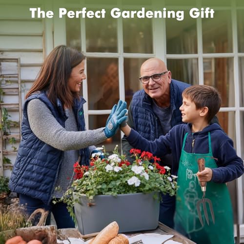RESTMO Garden Hand Fork, Weeding, Planting, Cultivating, Brown | Heavy duty thickened hand weeding fork. For planting, removing plants, turning soil, weeding, cultivating. - size: Gardening Hand Fork