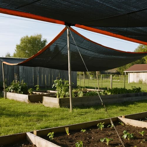 winemana 10x20FT Shade Cloth for Garden Mesh Tarp Pergola Sun Shade | 70% UV Resistant,for Greenhouse Vegetables Plants Dog Kennel Chicken Coop, Outdoor Patio SunShade - size: 10 FT x 20 FT