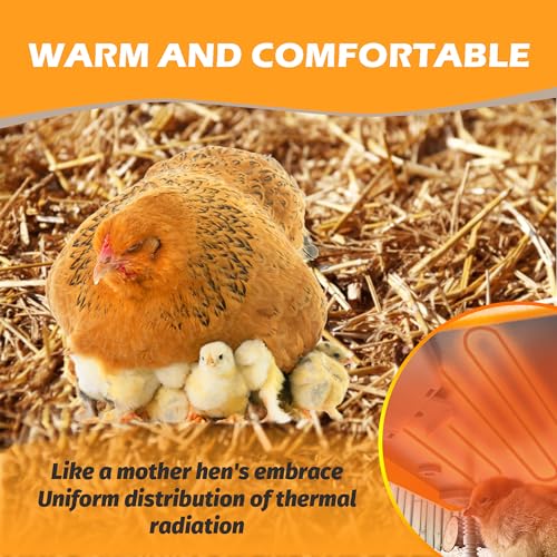 Brooder Plate for Chicks, 10" x 10" Chick Heating Plate Whit Adjustable Heights