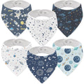 Baby Organic Cotton Teething Cloth Newborn Baby Burp Cloth Bandana Drool Cloth for Drooling Cotton Baby Gifts - color: Space