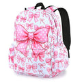 White Pink Kids Backpack School Backpack Teens Bookbag for Girls Boys Hiking Camping Travel Sports - color: White